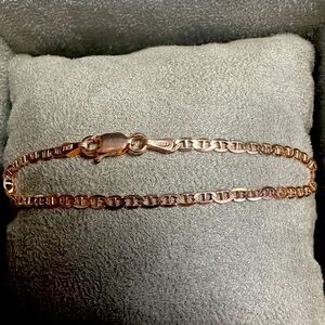 Rose Gold over Sterling Silver Mariner Bracelet